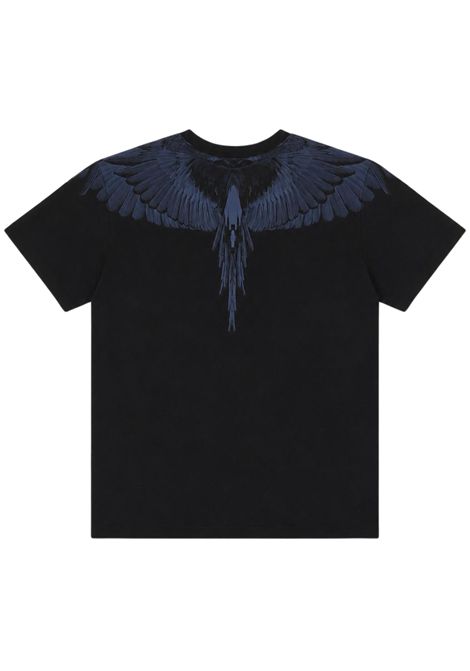Black cotton T-shirt for children MARCELO BURLON | JUTH133NERO